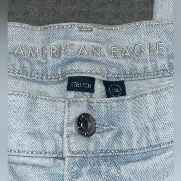 American Eagle Stretch Super High Rise Straight Jeans Women’s size 18 - Picture 6 of 11